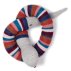 Doudou Serpent rayé - Multicolore
